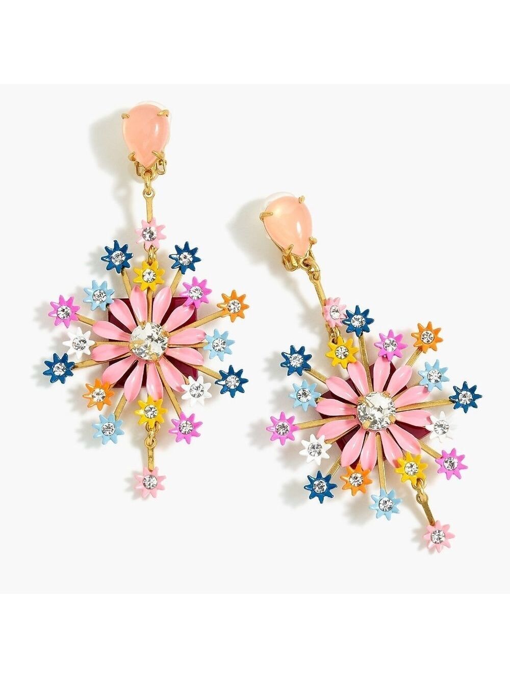 J.Crew Crystal and Blossom Earrings